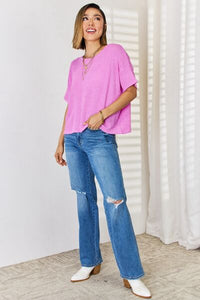 Zenana Full Size Round Neck Short Sleeve T-Shirt Trandify deal