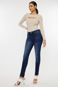 Kancan Mid Rise Gradient Skinny Jeans Trandify deal