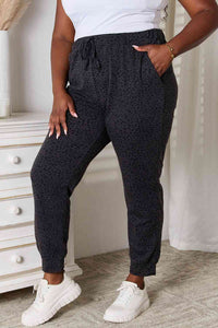 Basic Bae Leopard Print Joggers with Pockets Trandify deal