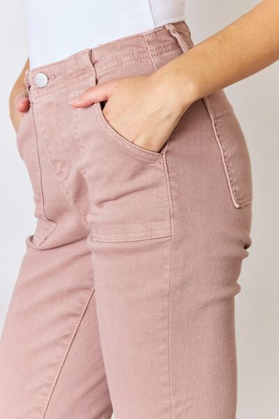 RISEN Full Size High Rise Ankle Flare Jeans Trandify deal