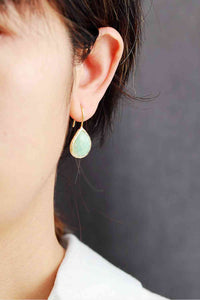 Handmade Natural Stone Teardrop Earrings Trandify deal