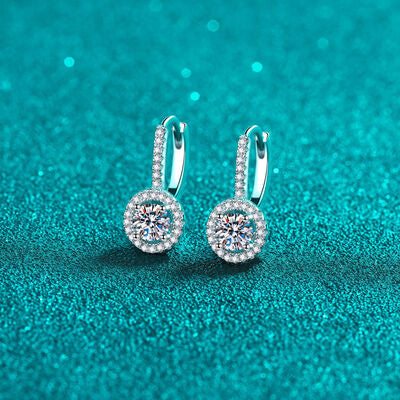 1 Carat Moissanite 925 Sterling Silver Earrings Trandify deal
