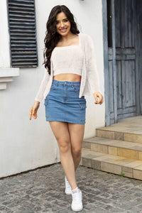 Cropped Cami and Open Front Cardigan Set Trandify deal