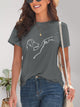 Dog Graphic Round Neck T-Shirt Trandify deal