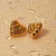 Stainless Steel Heart Shape Stud Earrings Trandify deal