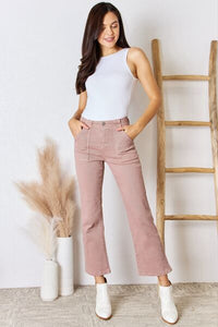 RISEN Full Size High Rise Ankle Flare Jeans Trandify deal