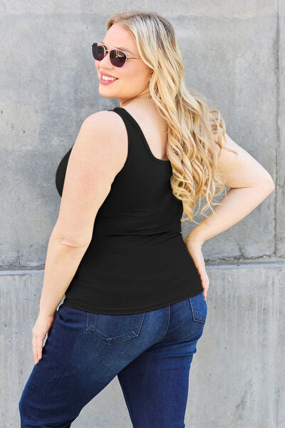 Basic Bae Full Size Square Neck Wide Strap Tank Trandify deal
