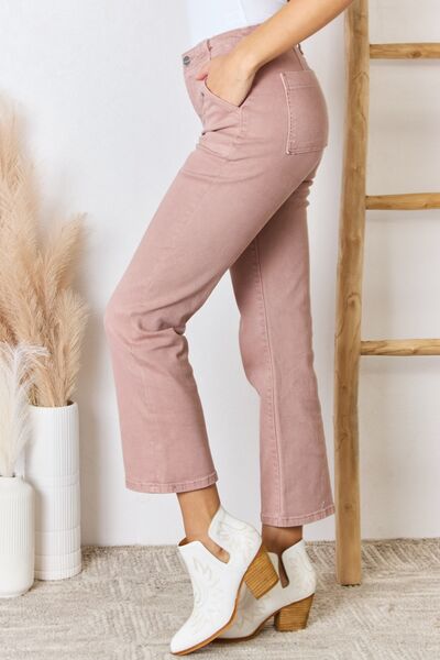 RISEN Full Size High Rise Ankle Flare Jeans Trandify deal