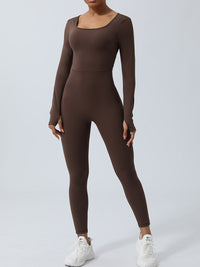 Twisted Backless Long Sleeve Jumpsuit Trandify deal