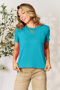Basic Bae Full Size Round Neck Short Sleeve T-Shirt Trandify deal