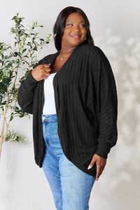 Basic Bae Full Size Ribbed Cocoon Cardigan Trandify deal