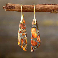 Gold-Plated Copper Dangle Earrings Trandify deal