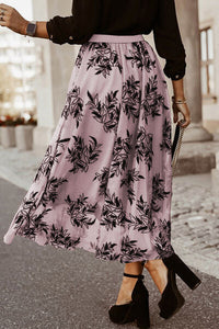 Embroidered High Waist Maxi Skirt Trandify deal