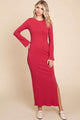 Culture Code Full Size Round Neck Bodycon Bell Maxi Dress Trandify deal