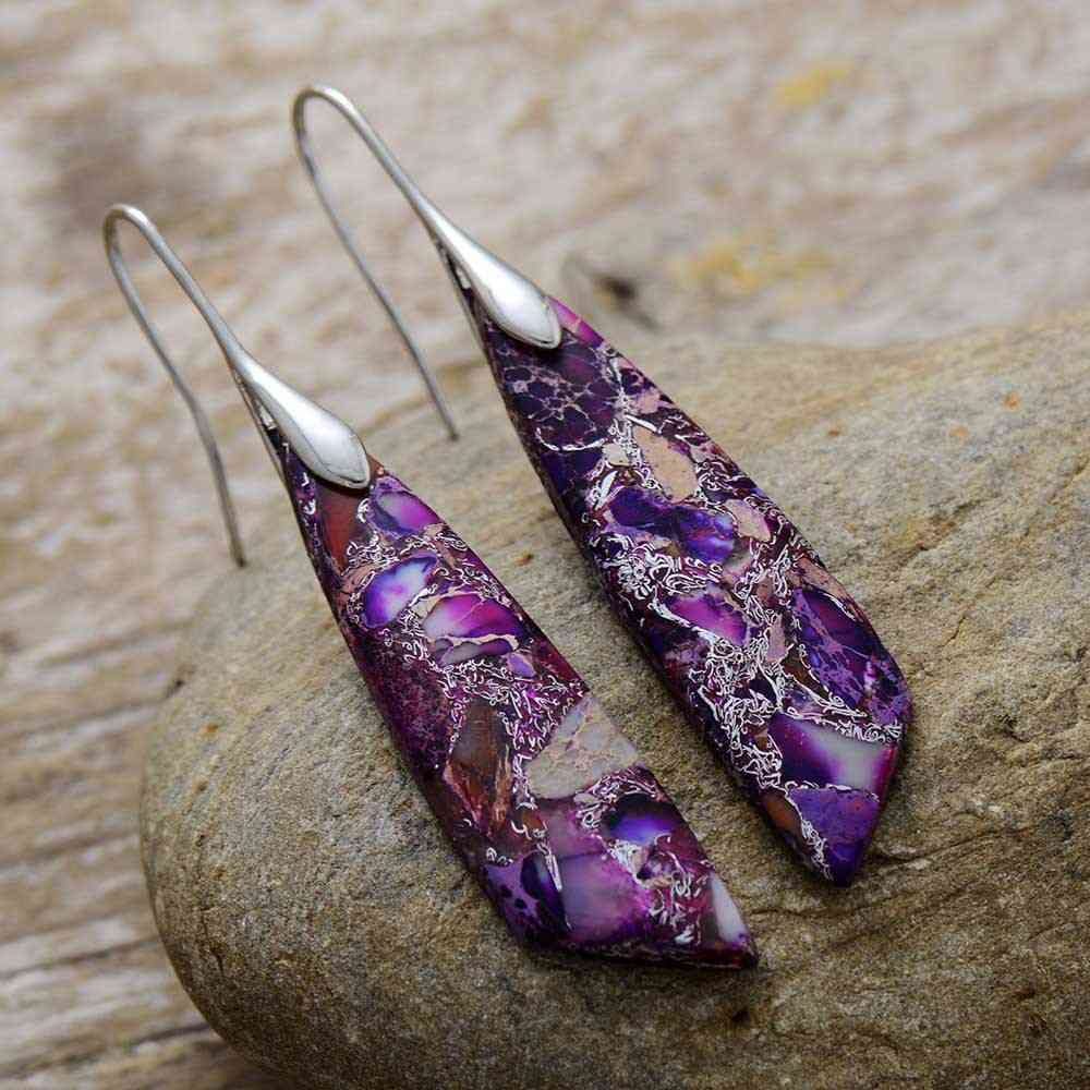 Gold-Plated Copper Dangle Earrings Trandify deal