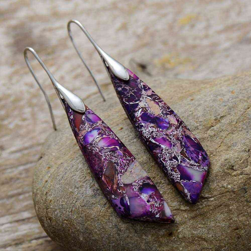Gold-Plated Copper Dangle Earrings Trandify deal