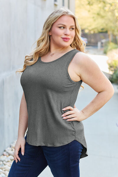 Basic Bae Full Size Round Neck Tank Trandify Deal
