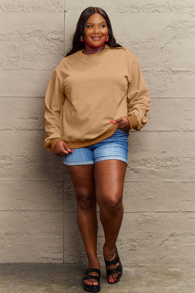 Simply Love Full Size IF I'M TOO MUCH THEN GO FIND LESS Round Neck Sweatshirt Trandify deal