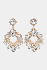 Zinc Alloy Frame Glass Stone Dangle Earrings Trandify deal