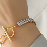 Zircon Titanium Steel Closure Bracelet Trandify deal