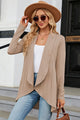 Open Front Long Sleeve Cardigan Trandify deal