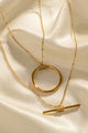 Double-Layered Stainless Steel Necklace Trandify deal