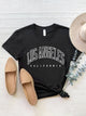 LOS ANGELES CALIFORNIA Round Neck T-Shirt Trandify deal
