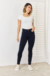Judy Blue Full Size Garment Dyed Tummy Control Skinny Jeans Trandify deal