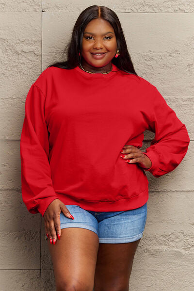 Simply Love Full Size IF I'M TOO MUCH THEN GO FIND LESS Round Neck Sweatshirt Trandify deal