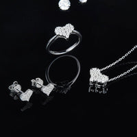 Moissanite 925 Sterling Silver Heart Bracelet Trandify deal