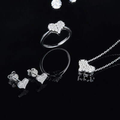 Moissanite 925 Sterling Silver Heart Bracelet Trandify deal