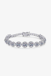 925 Sterling Silver 10.4 Carat Moissanite Bracelet Trandify deal