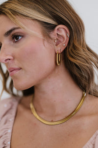 Good Luck Charm Screw-Thread U-Shaped Earrings Trandify deal