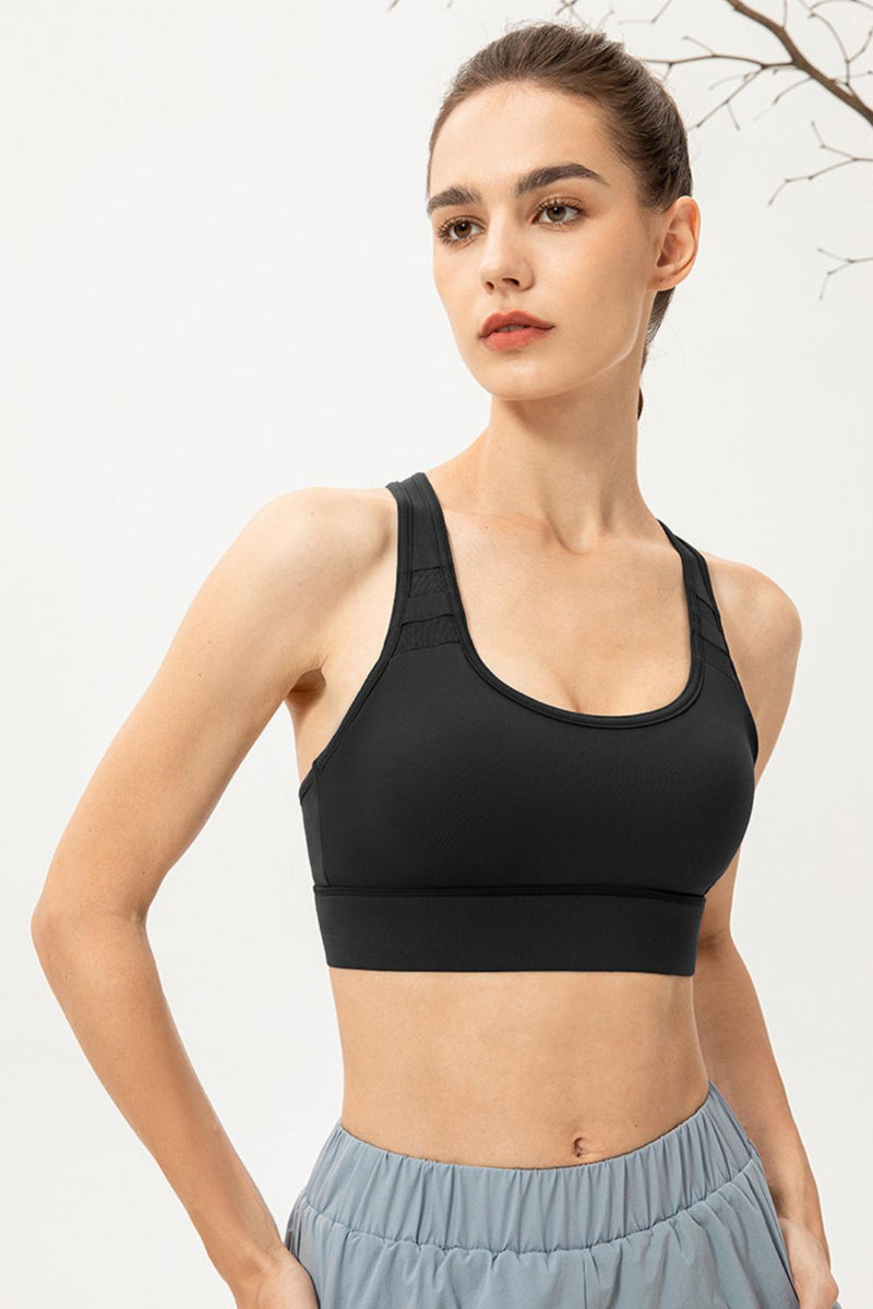 Scoop Neck Long Sports Bra Trandify deal
