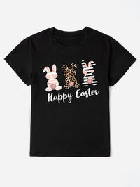 HAPPY EASTER Round Neck Short Sleeve T-Shirt Trandify deal