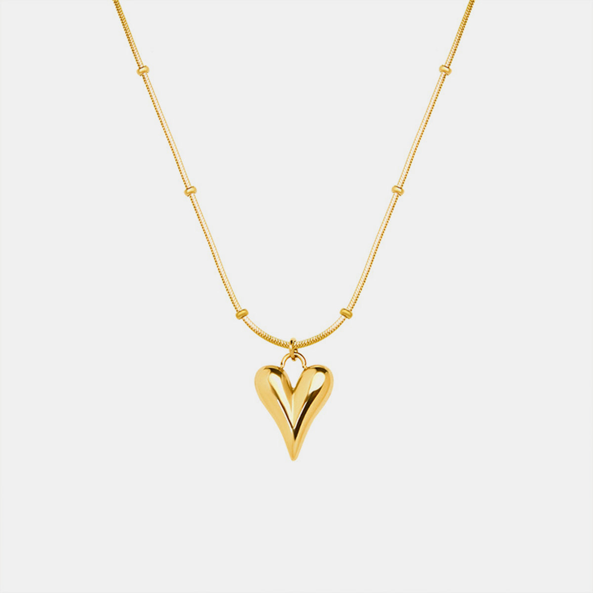 Titanium Steel Heart Pendant Necklace Trandify deal