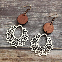 Geometric Cutout Dangle Earrings Trandify deal