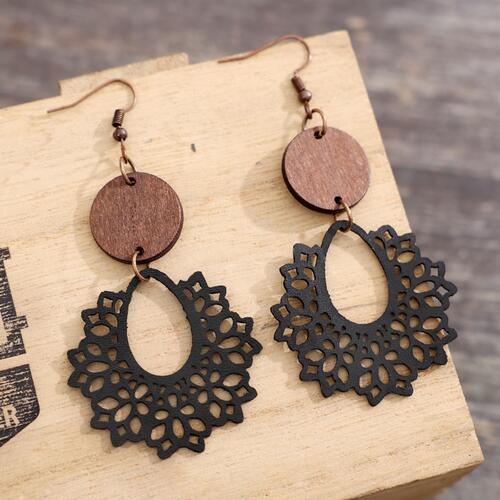 Geometric Cutout Dangle Earrings Trandify deal