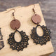 Geometric Cutout Dangle Earrings Trandify deal