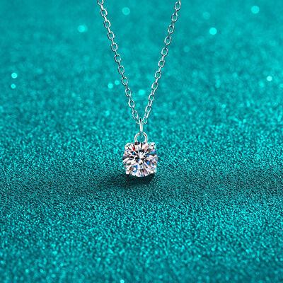 1 Carat Moissanite 925 Sterling Silver Necklace Trandify deal