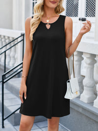 Lovelet Cutout Round Neck Sleeveless Dress Trandify deal