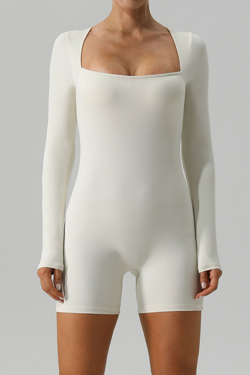 Long Sleeve Active Romper for Running – Comfortable Women’s Athleisure Wear