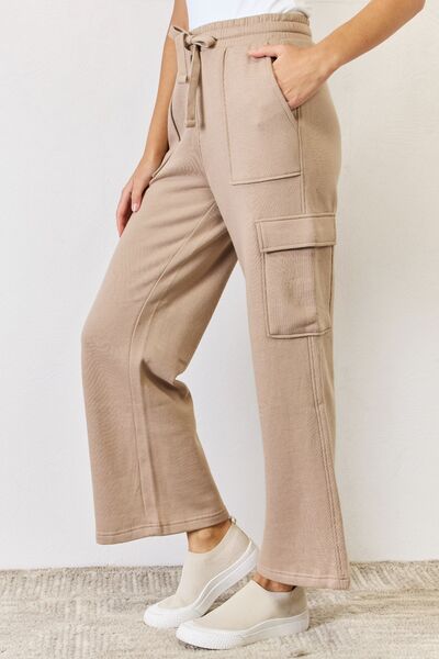 RISEN High Waist Cargo Wide Leg Pants Trandify deal