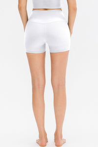 Slim Fit Wide Waistband Sports Shorts Trandify deal