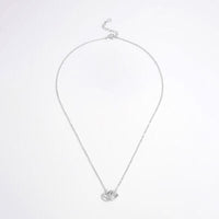 925 Sterling Silver Inlaid Zircon Heart Necklace Trandify deal