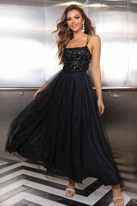 Lace-Up Backless Mesh Dress Trandify deal