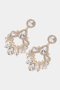 Zinc Alloy Frame Glass Stone Dangle Earrings Trandify deal