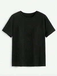 Rose Round Neck Short Sleeve T-Shirt Trandify deal