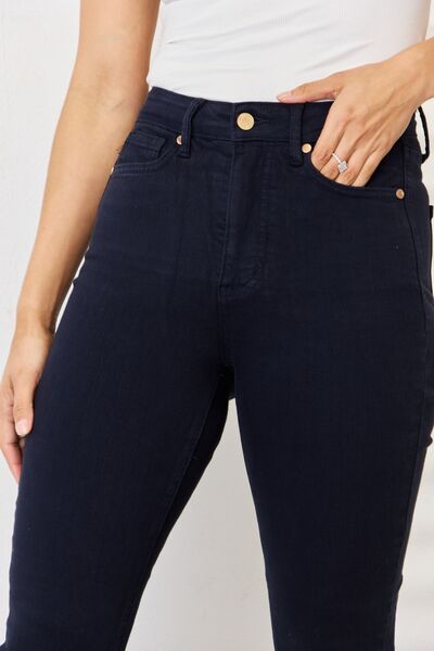 Judy Blue Full Size Garment Dyed Tummy Control Skinny Jeans Trandify deal