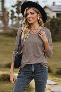 Drawstring Dropped Shoulder Hooded T-Shirt Trandify deal